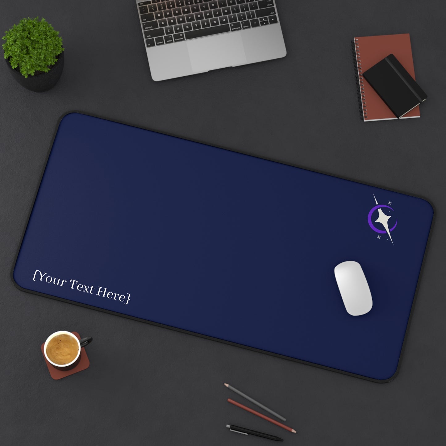 Navy Celestial Desk Mat/Mouse Pad