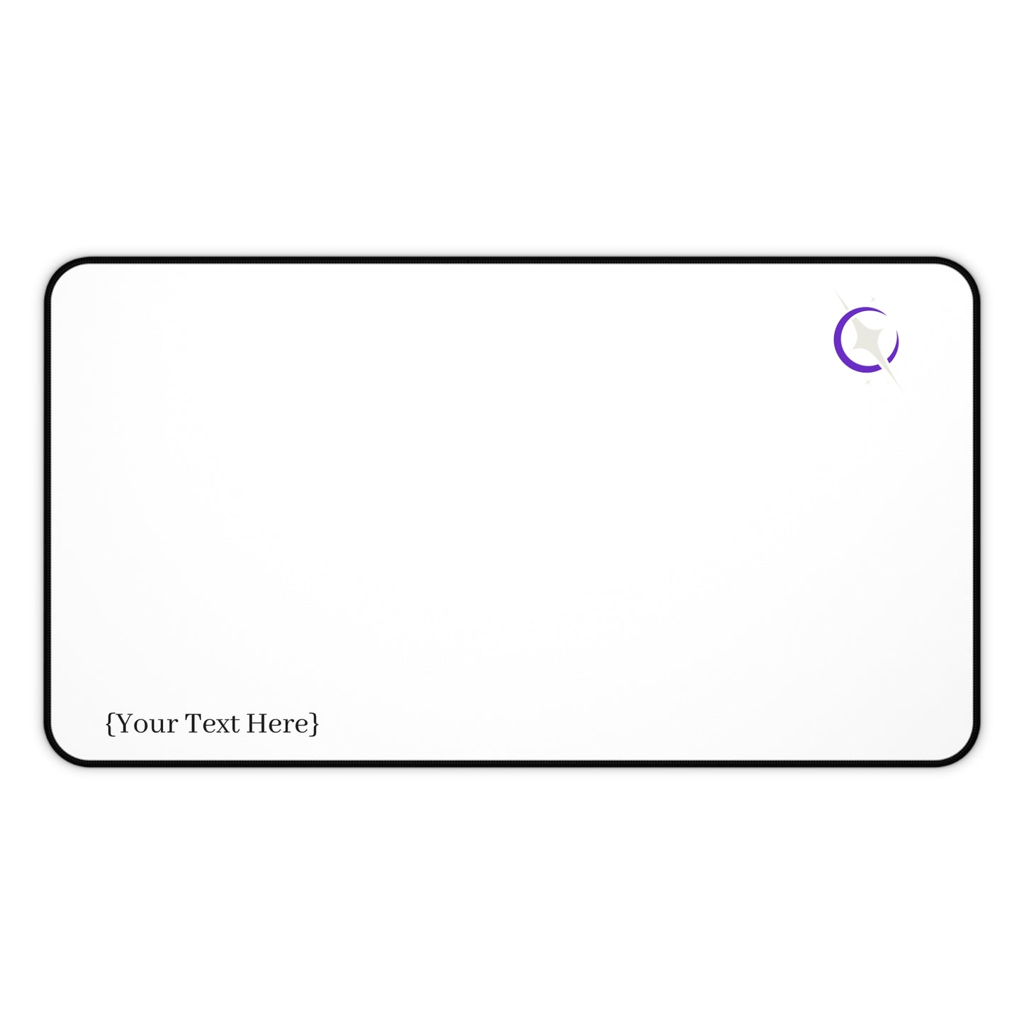 White Celestial Desk Mat/Mouse Pad