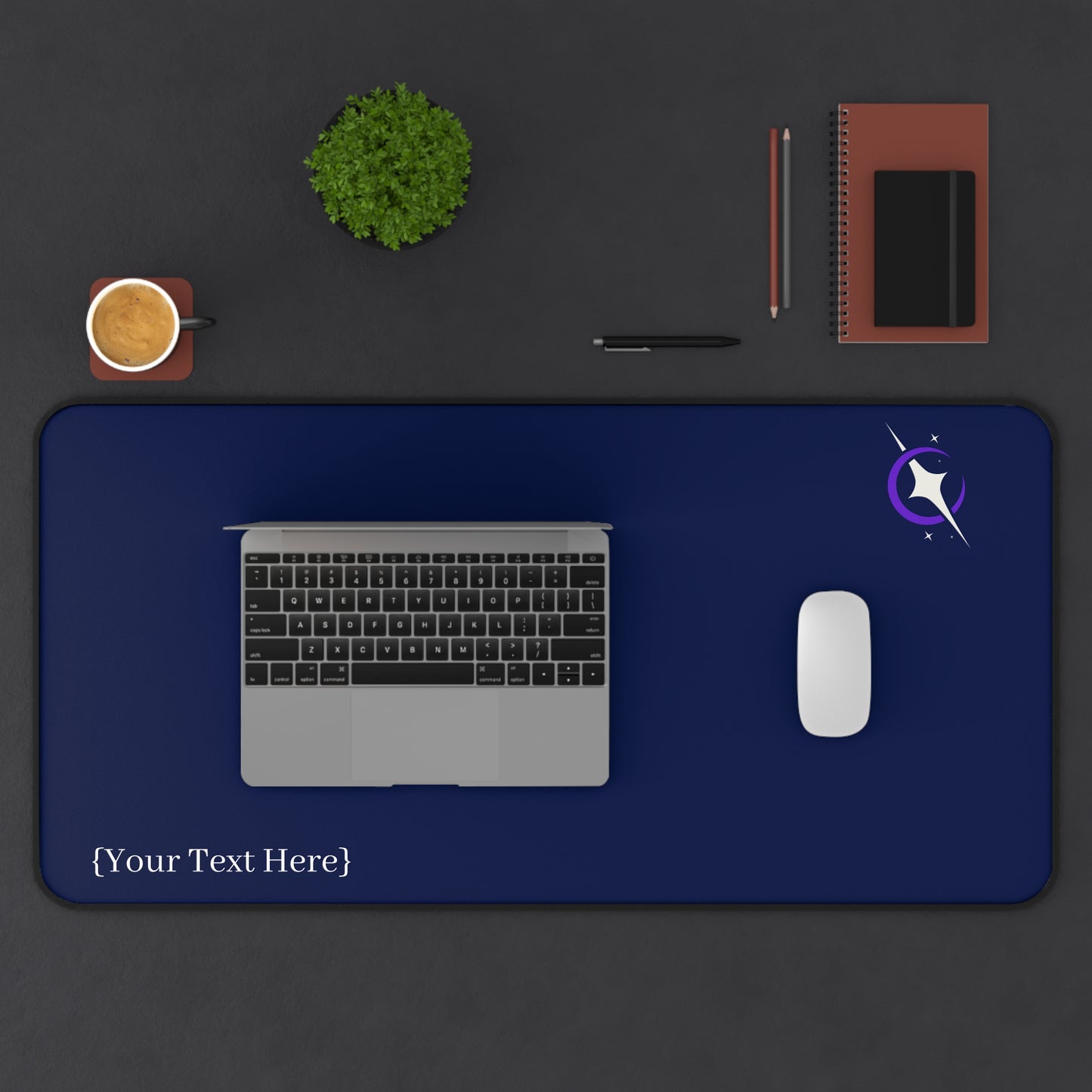 Navy Celestial Desk Mat/Mouse Pad