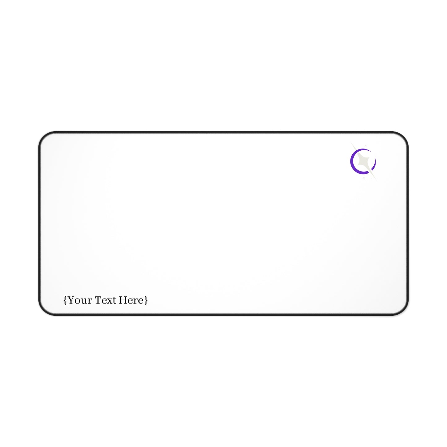 White Celestial Desk Mat/Mouse Pad