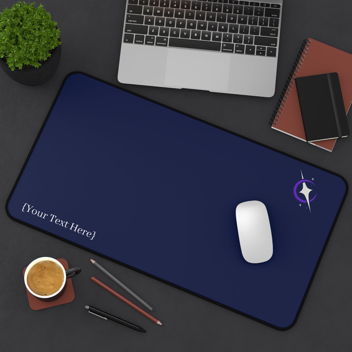 Navy Celestial Desk Mat/Mouse Pad